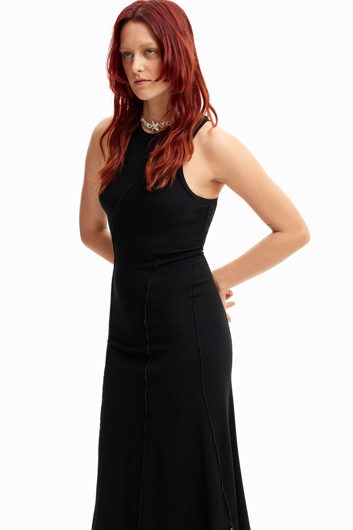 Ribbed patchwork midi dress | Desigual