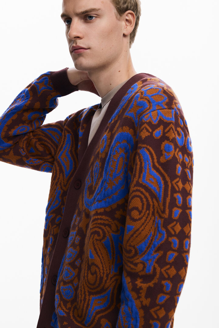 Jersey cardigan paisley | Desigual