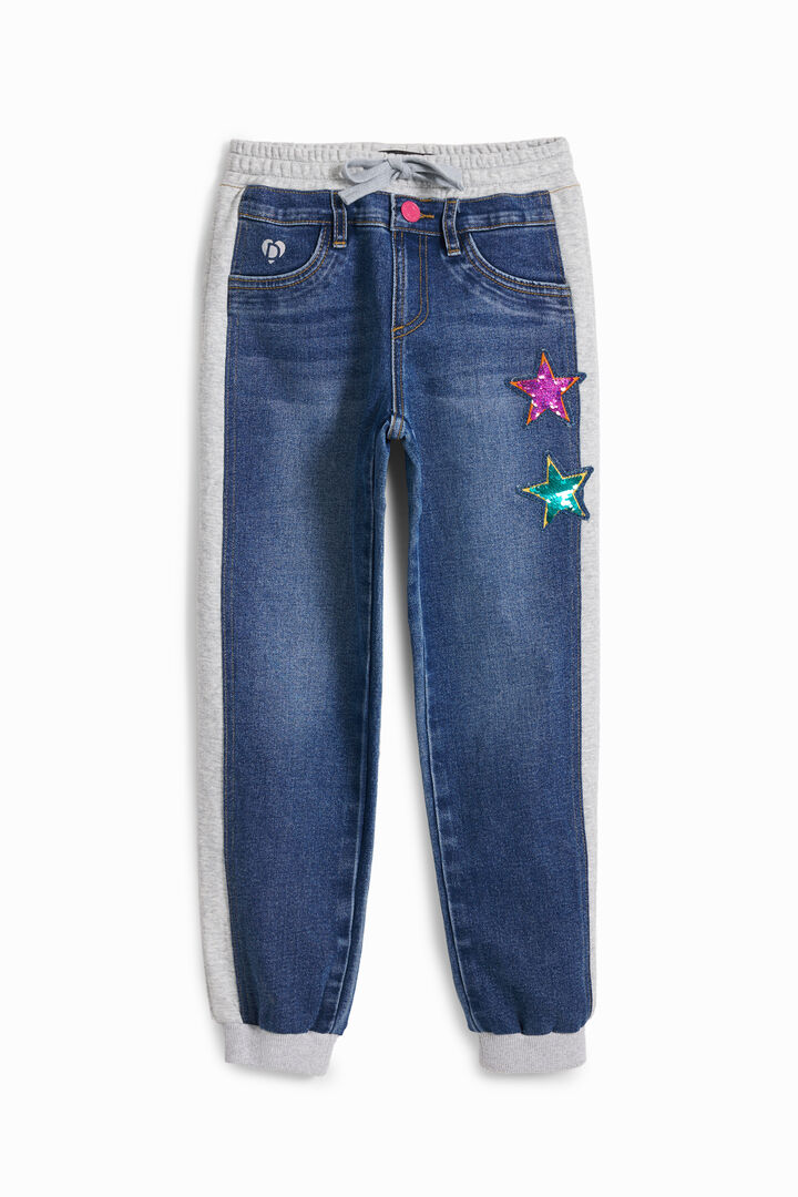 Ribbed star jogger pants | Desigual