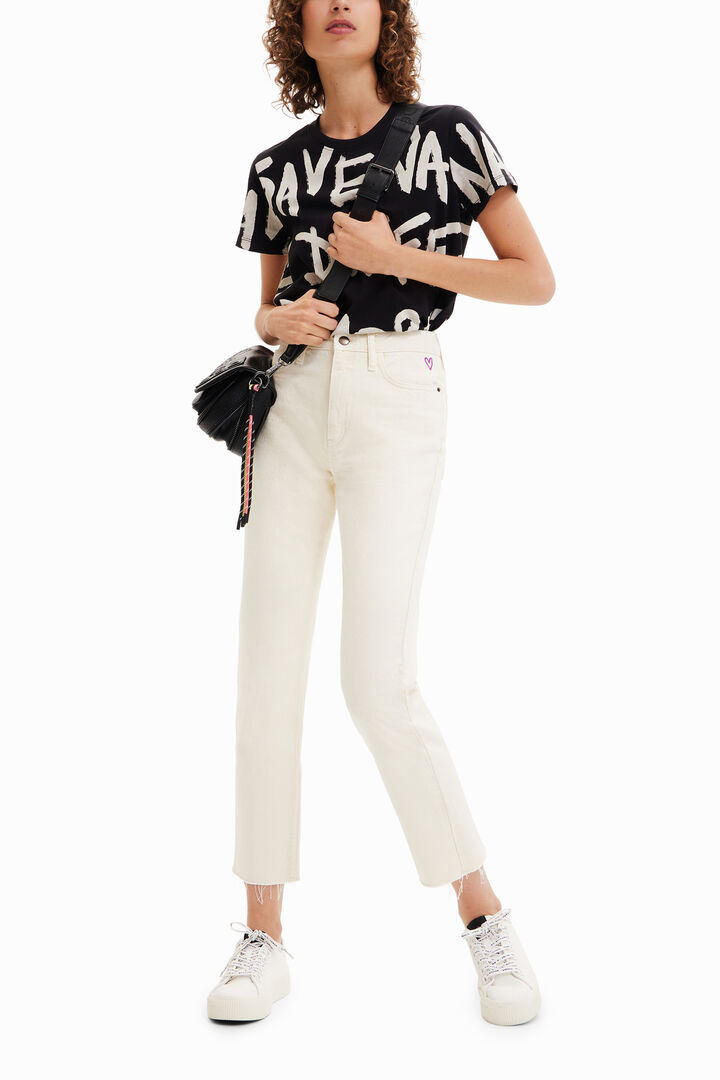 Straight cropped jeans | Desigual