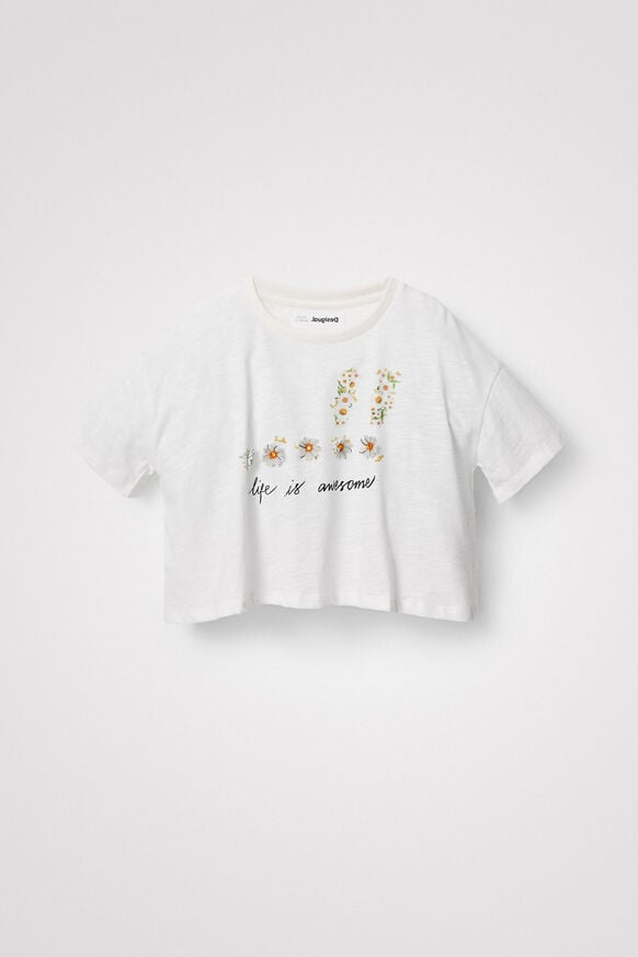 Cropped daisy T-shirt | Desigual
