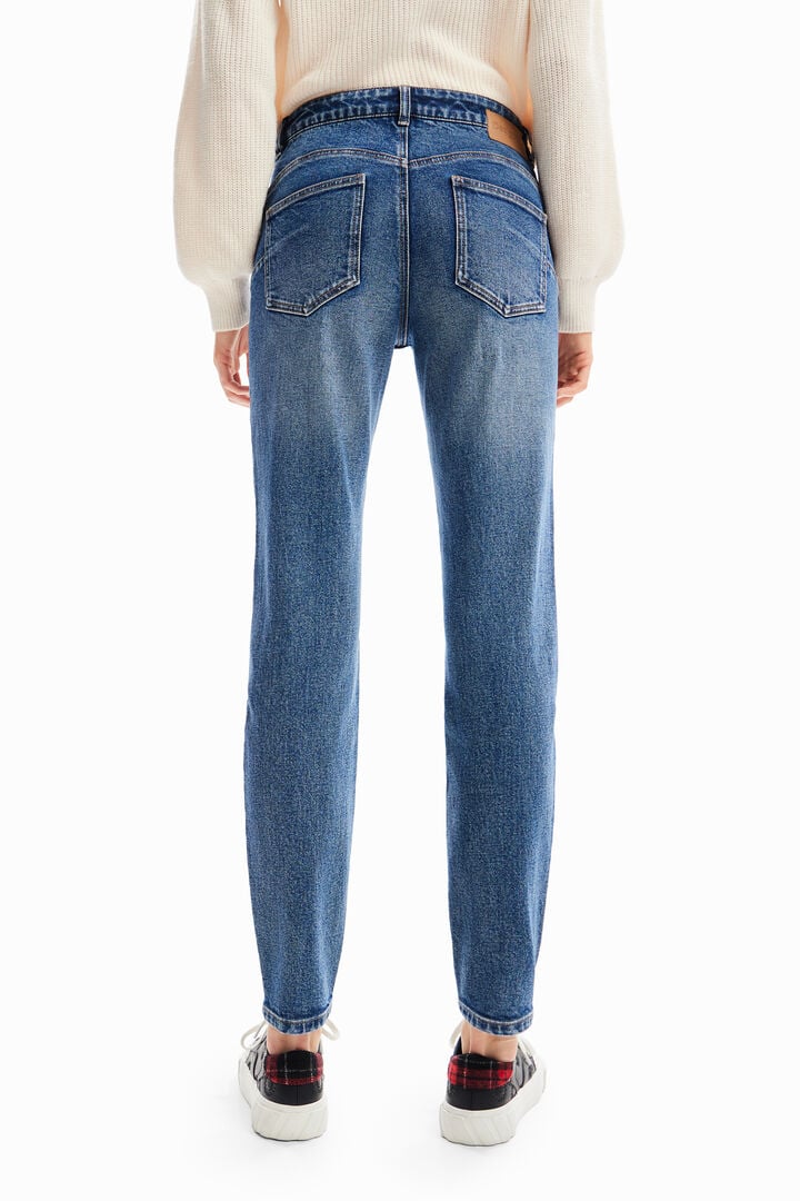 Jeans skinny push-up fiori | Desigual