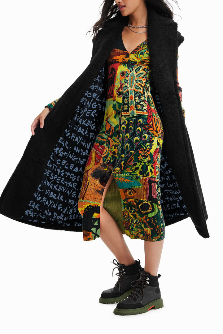 Lange Weste Lammfell | Desigual