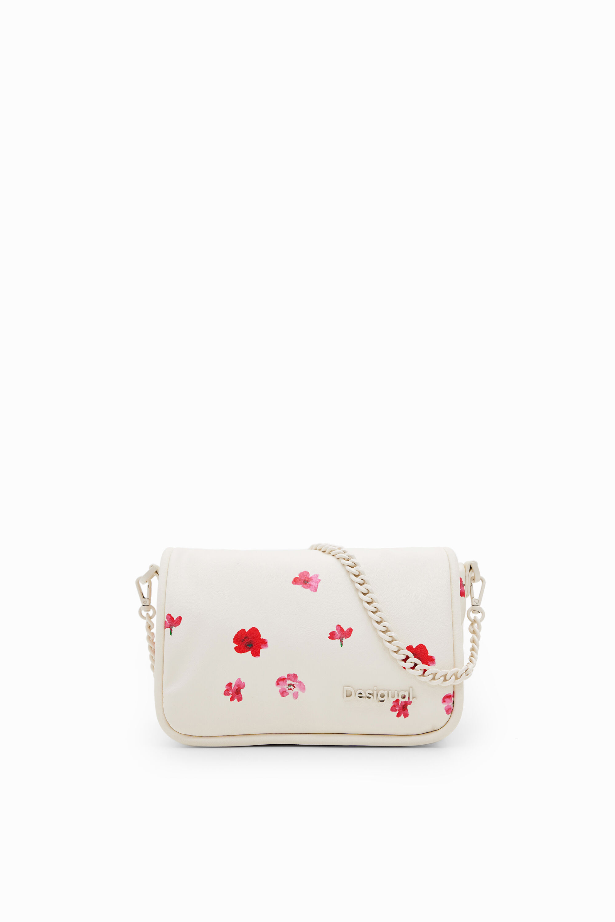 S padded floral crossbody bag