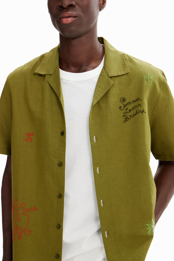 Camisa resort bordados | Desigual