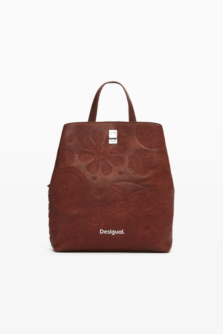 Embroidered flower backpack | Desigual