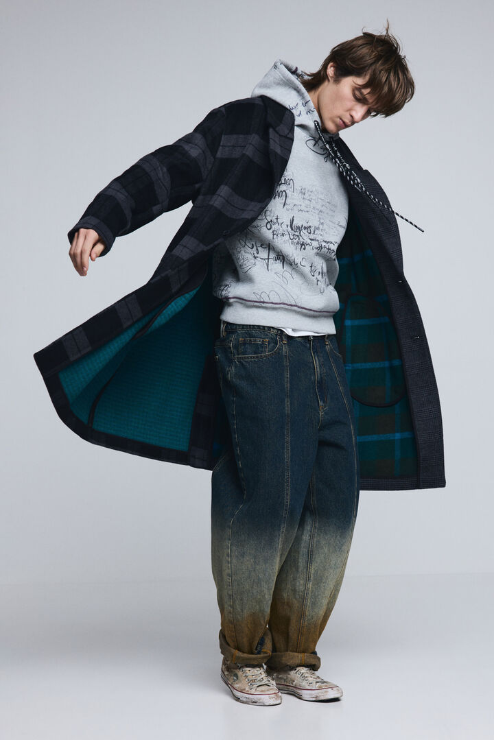 Cappotto bimateriale a quadri | Desigual