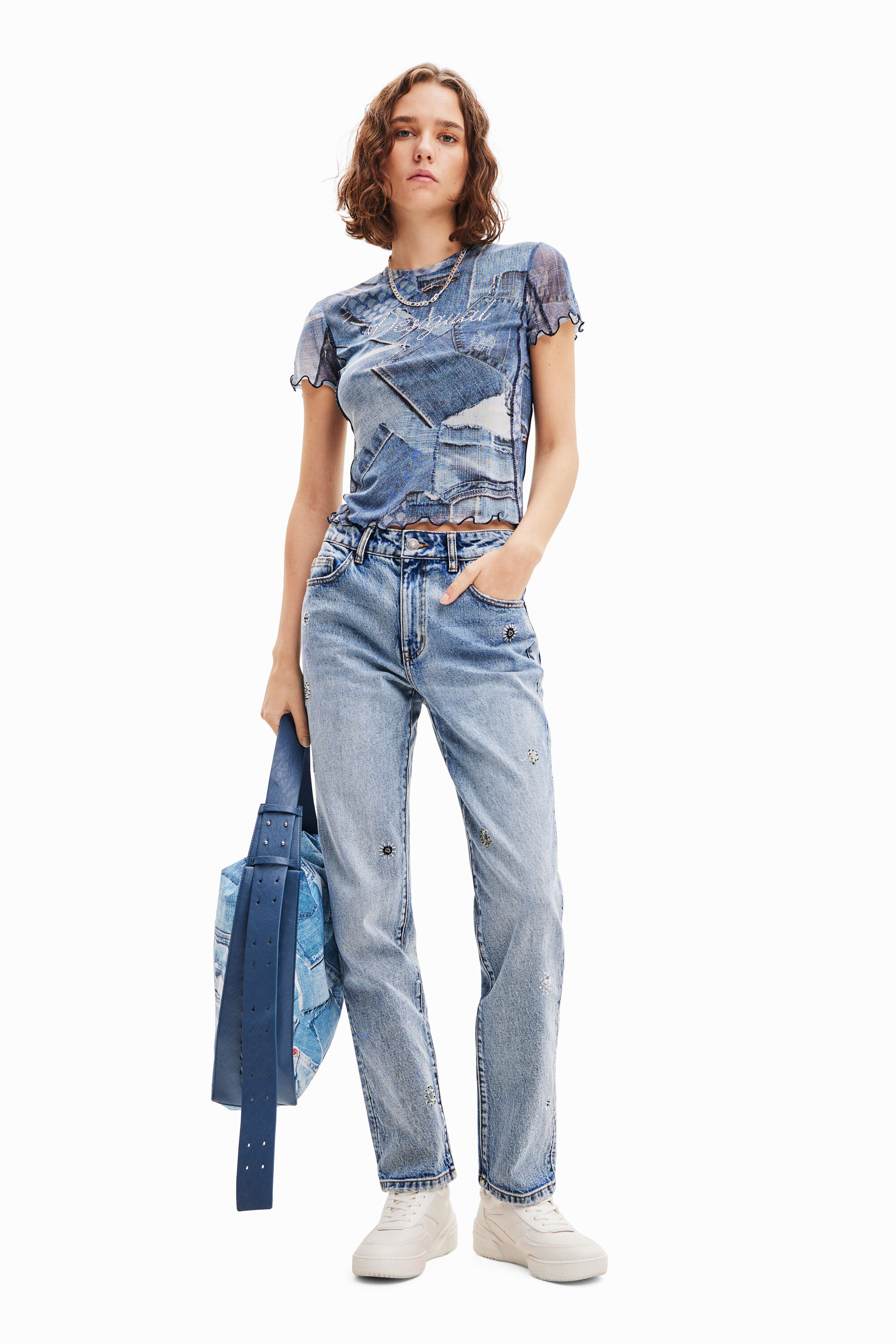 Pantalones desigual mujer 2019 deals