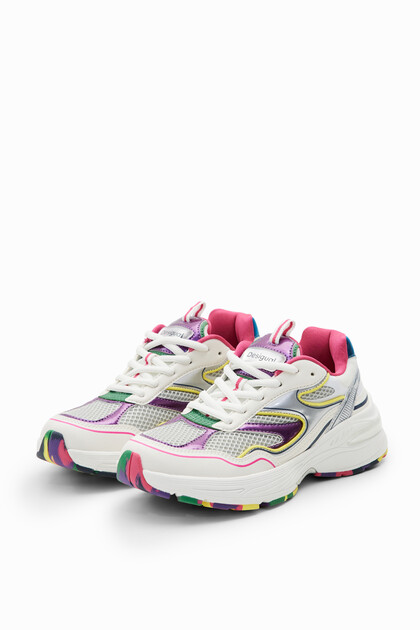 Multicolour running sneakers