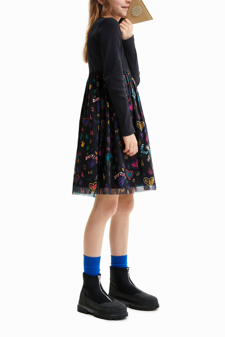 Vestido dos en uno corazones | Desigual