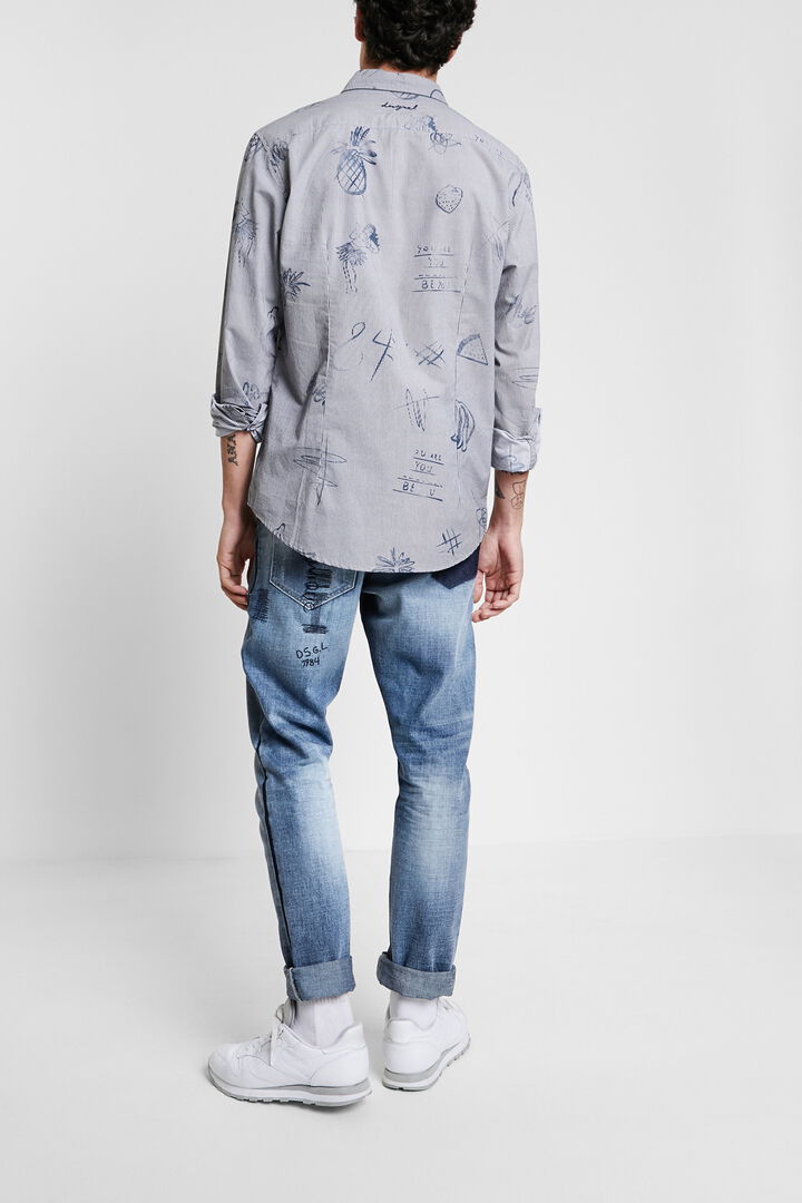 Camicia casual a righe e bolimanía | Desigual