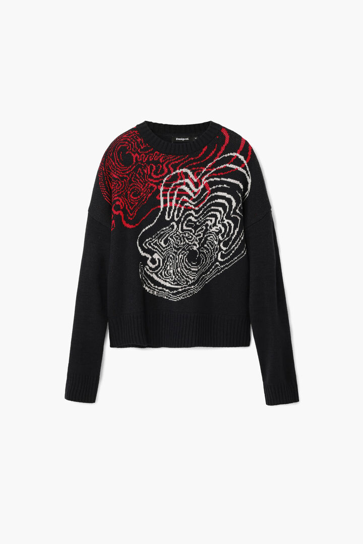 Wave knit sweater designed by M. Christian Lacroix | Desigual