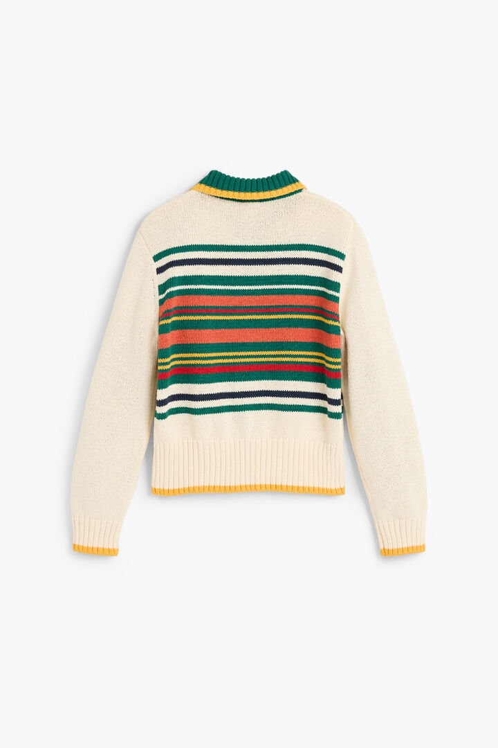 Multicolored striped sweater