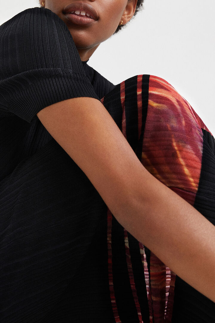 Pleated midi-dress | Desigual