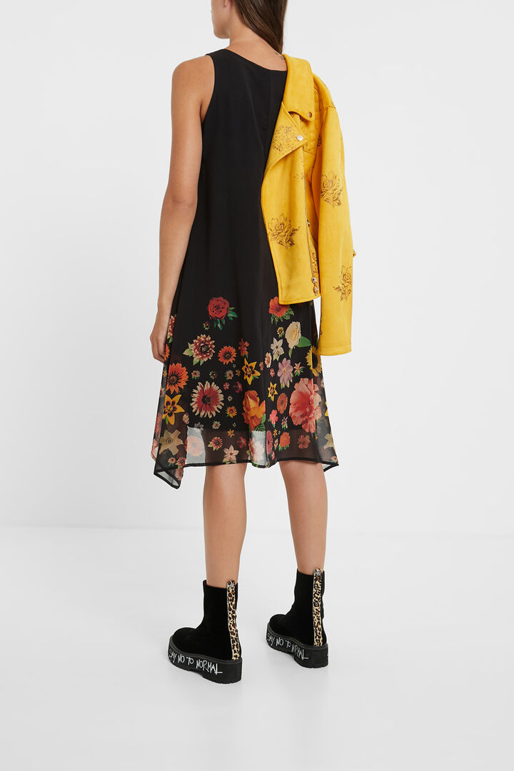 Sleeveless floral dress | Desigual