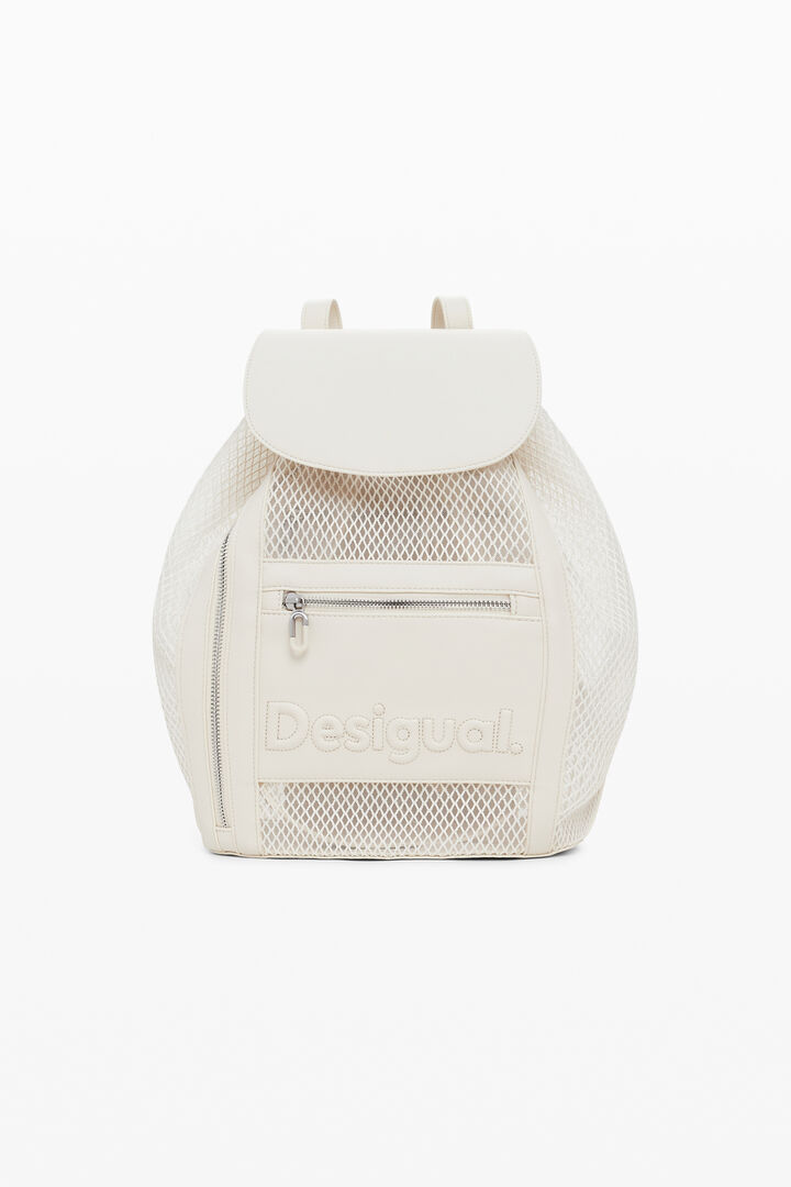 Medium mesh drawstring backpack