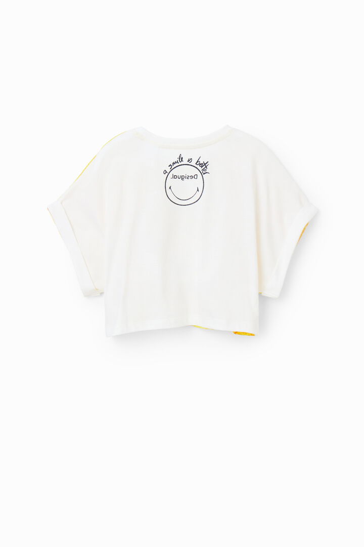 Camiseta cropped limón Smiley® | Desigual