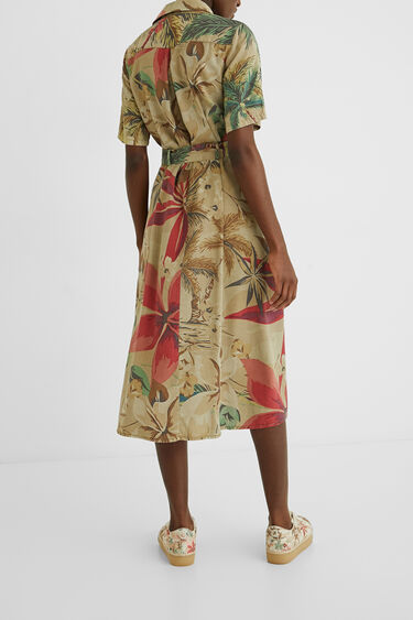Robe chemise camoflower | Desigual.com