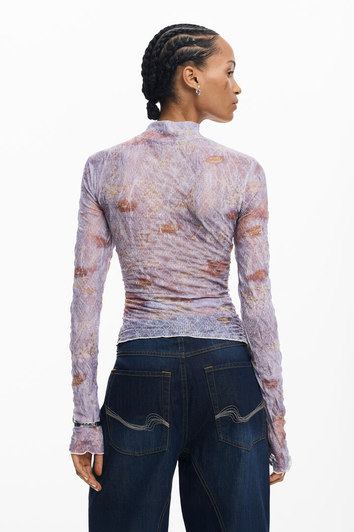 T-shirt à texture imprimée | Desigual