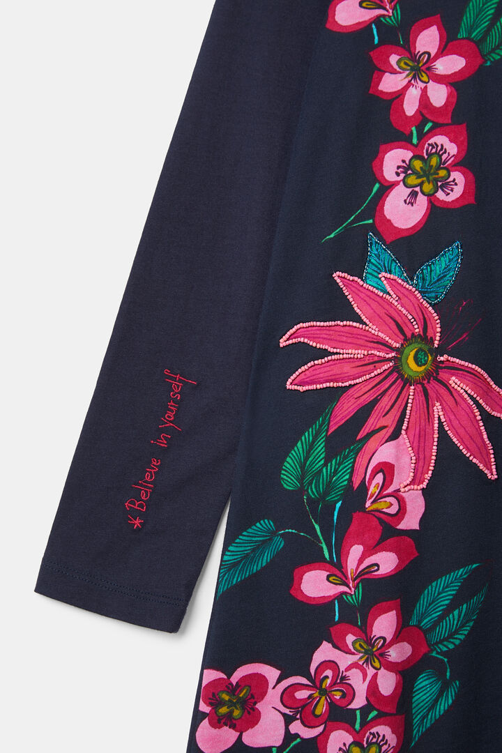 Vestido camiseiro bordado | Desigual