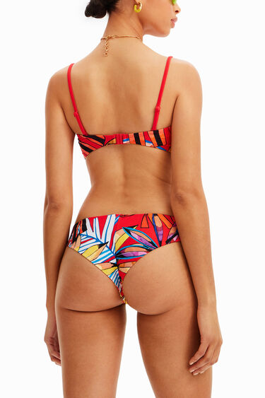 Top biquini bandeau tropical | Desigual
