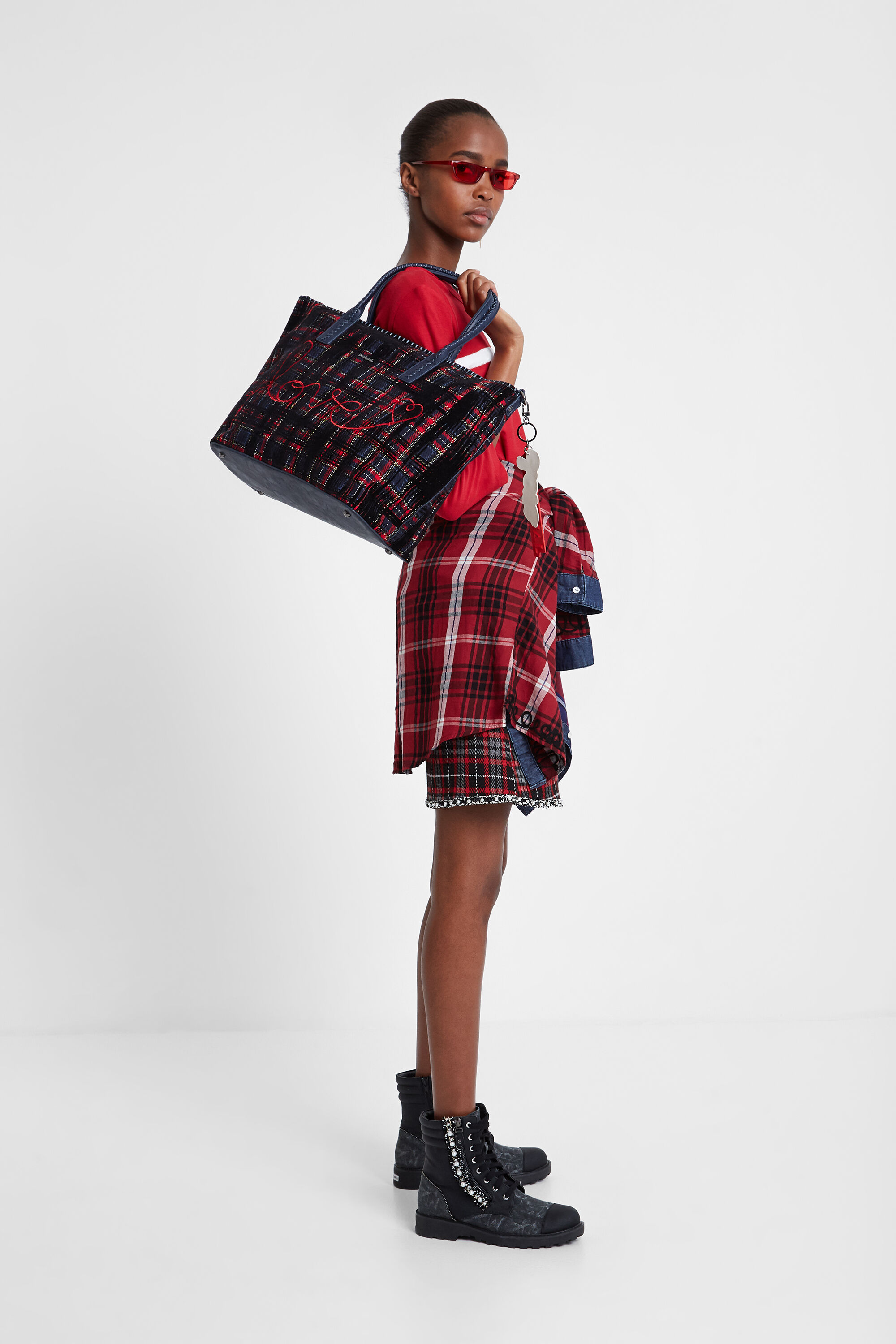Tartan shopper sales