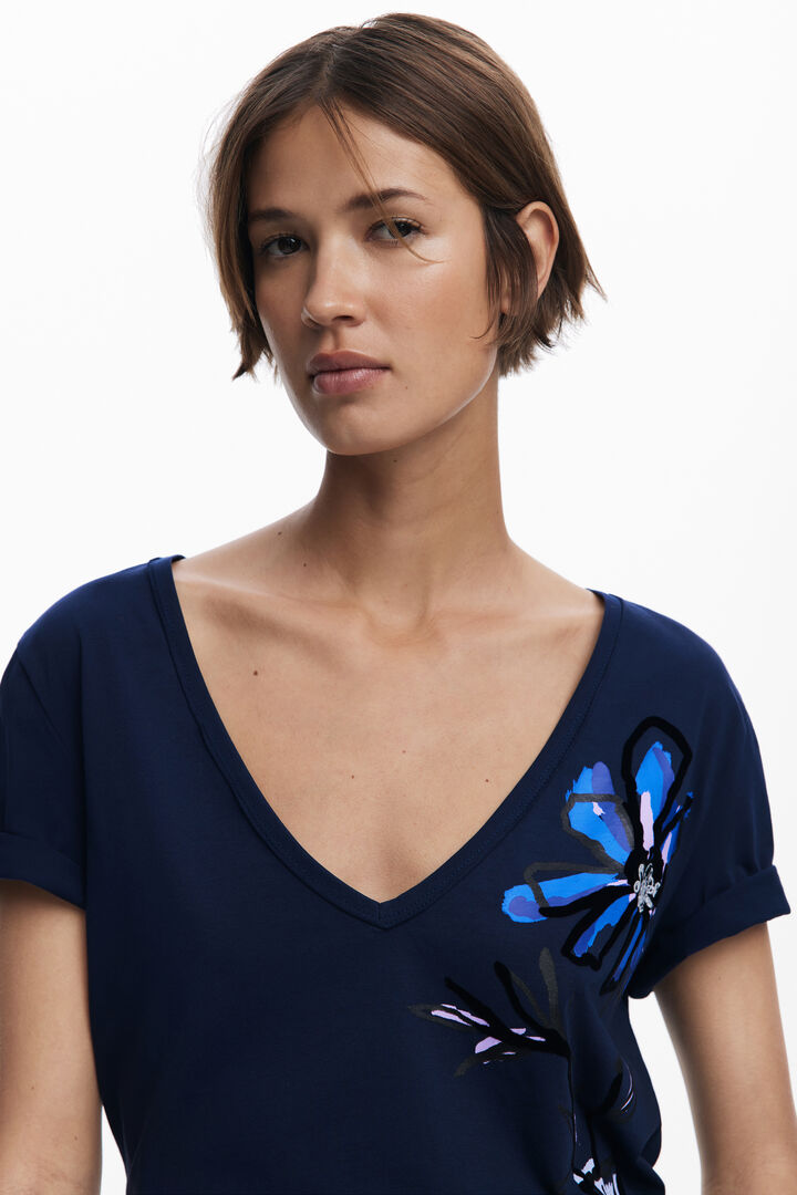 Vase V-neck T-shirt | Desigual