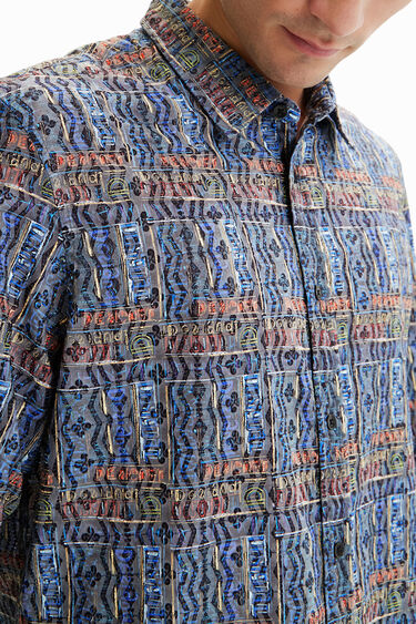 Embroidered arty logo shirt | Desigual