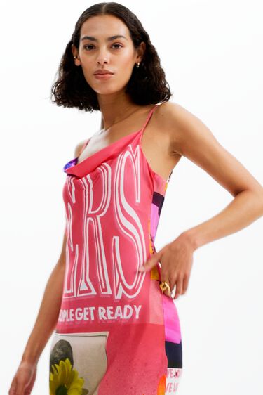 Robe nuisette midi collage | Desigual