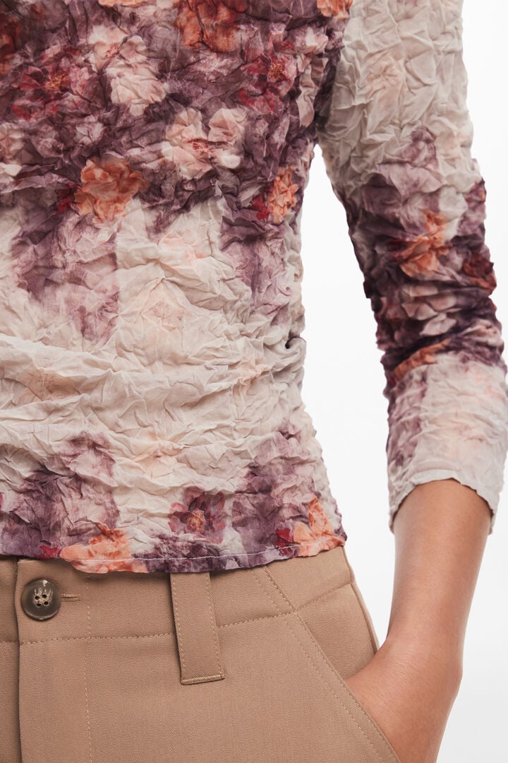 Textured floral blouse | Desigual