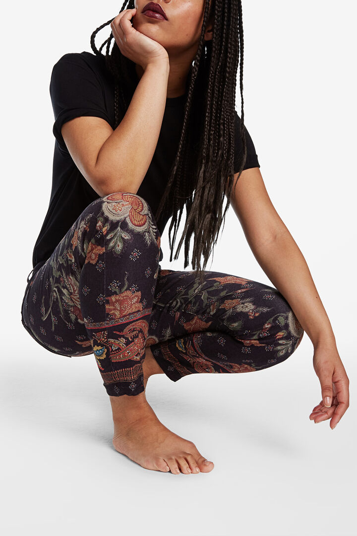All over print stretch ankle-grazers | Desigual