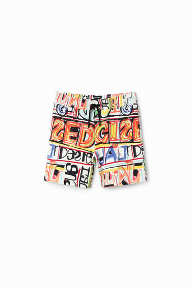 Lettering jogger Bermuda shorts | Desigual