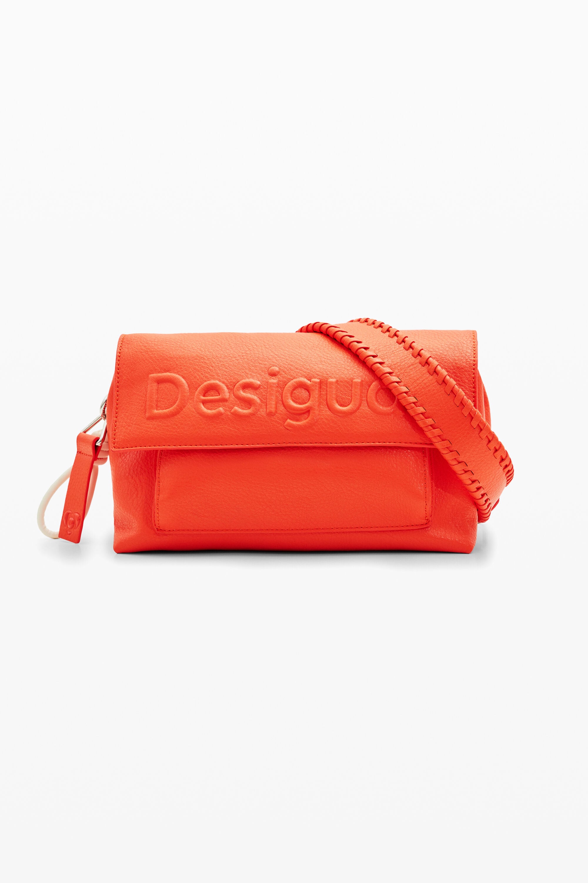 Desigual, Umhängetasche M Logo, Polyurethan, Orange, U