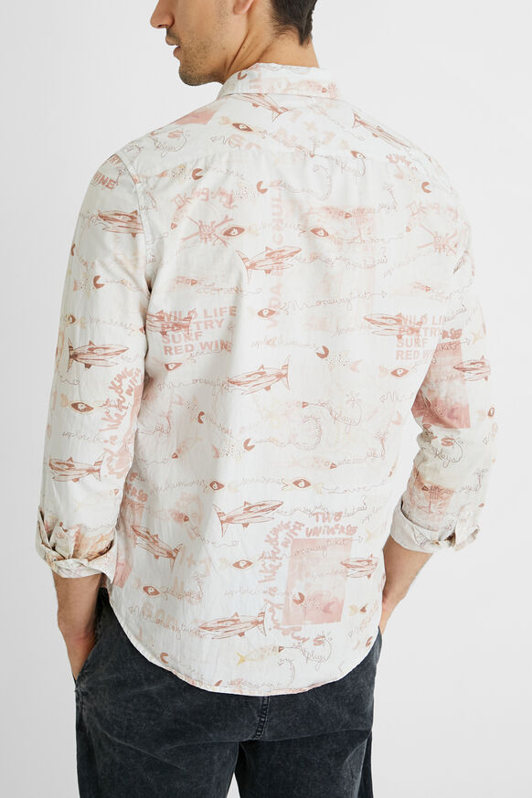 Camicia cotone di popeline stampata | Desigual
