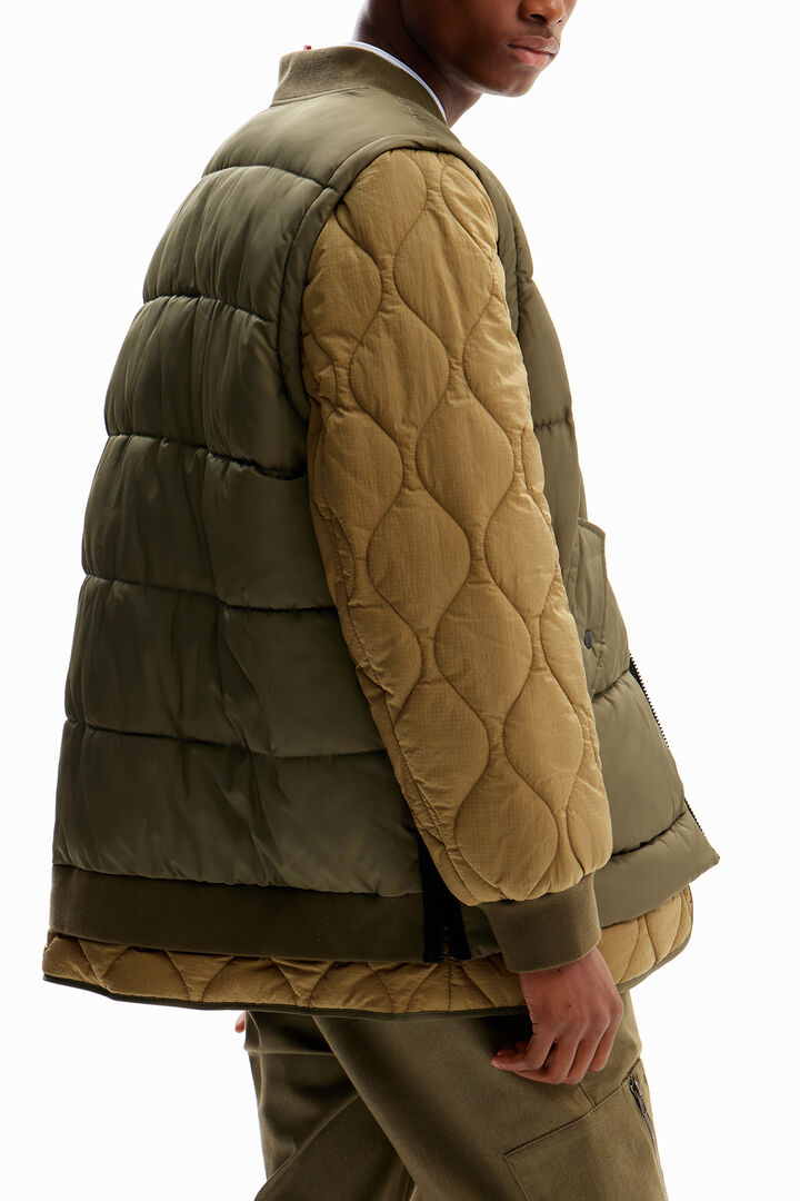 Bomber acolchada desmontable | Desigual