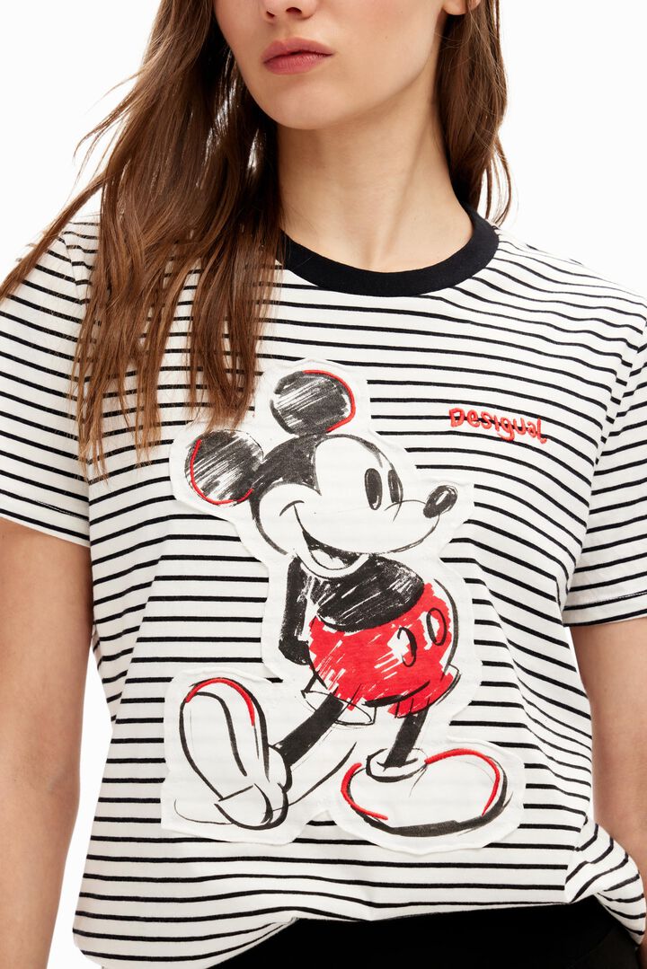 T-shirt rayures Mickey Mouse | Desigual