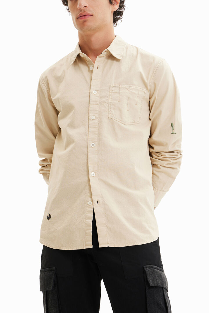 Camisa màniga llarga brodats | Desigual