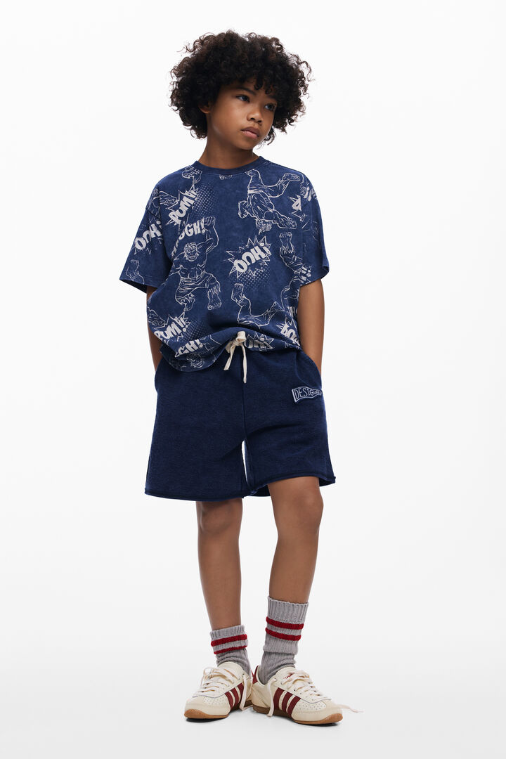 Bermuda with embroidered logo | Desigual