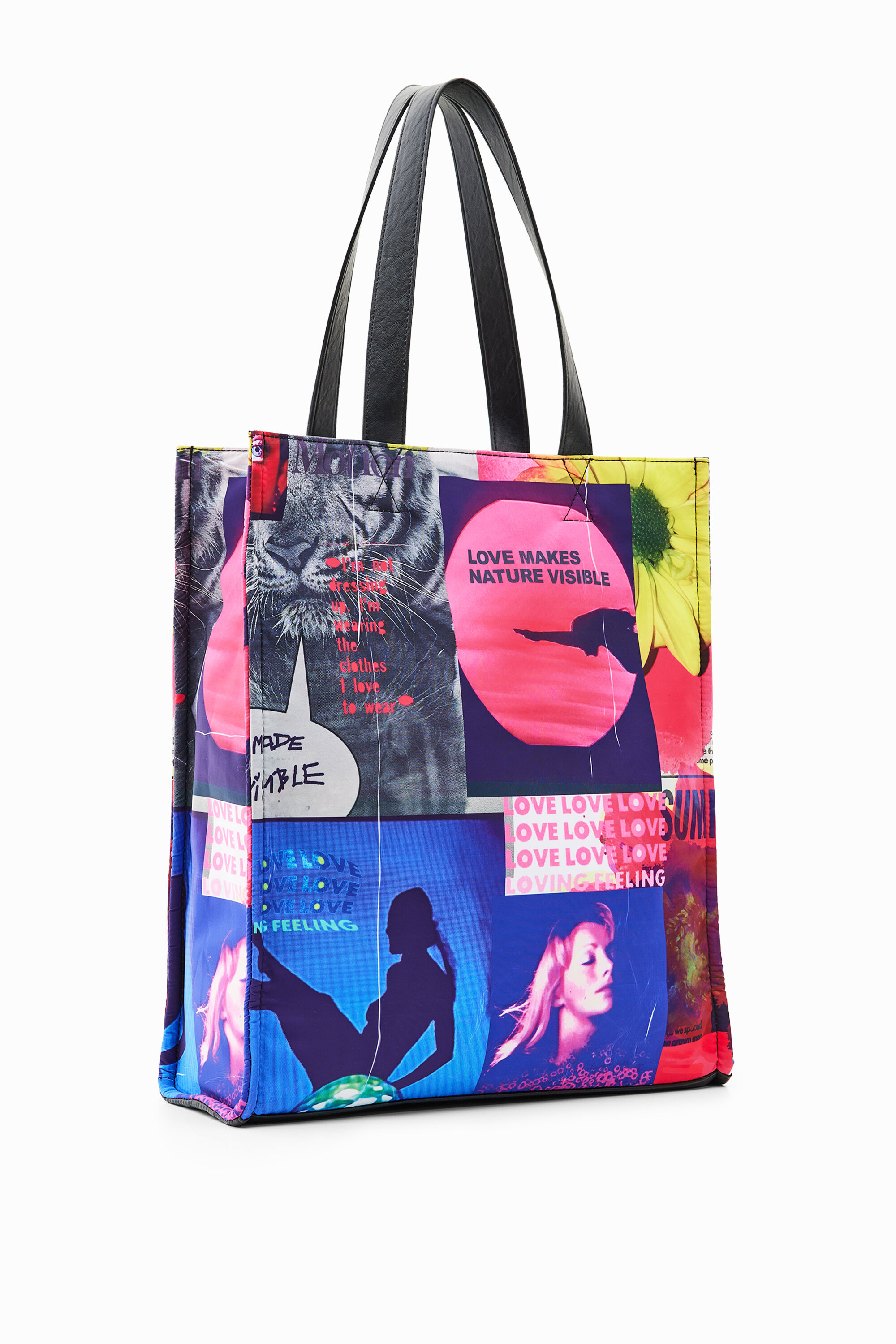 Women s Large collage tote bag I Desigual
