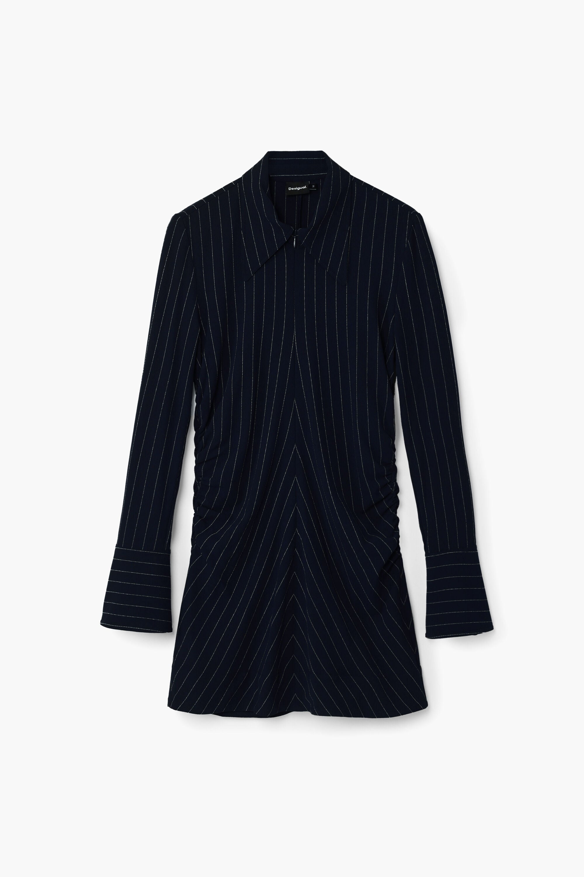 Desigual, Striped slim dress, Blue, L