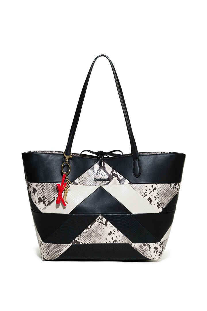 Reversible shopper Snake Color Patch Capri | Desigual