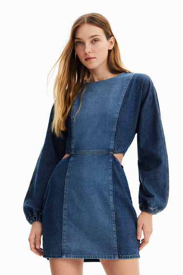 Vestit cut-outs Circular Denim | Desigual