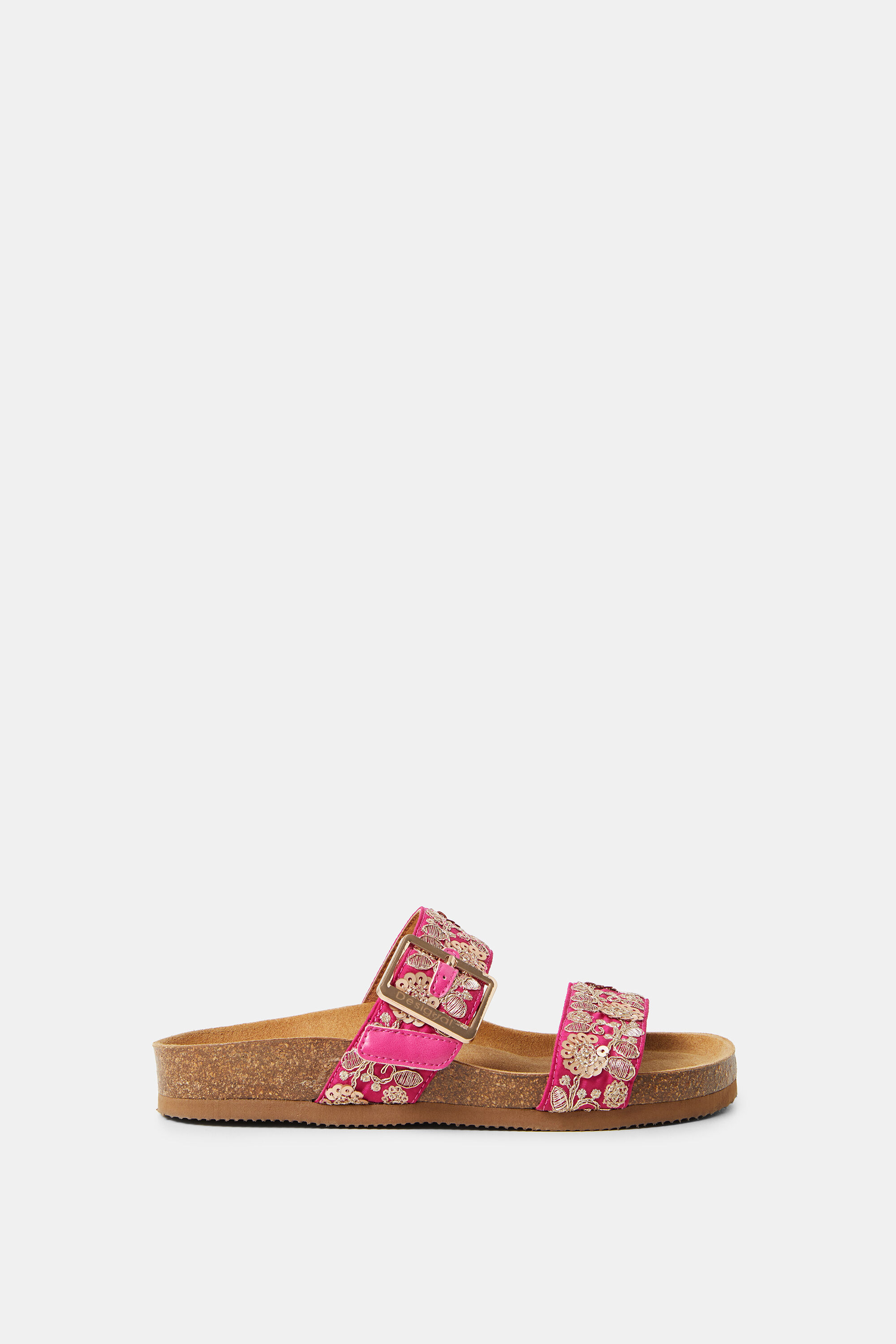 cork sole slippers
