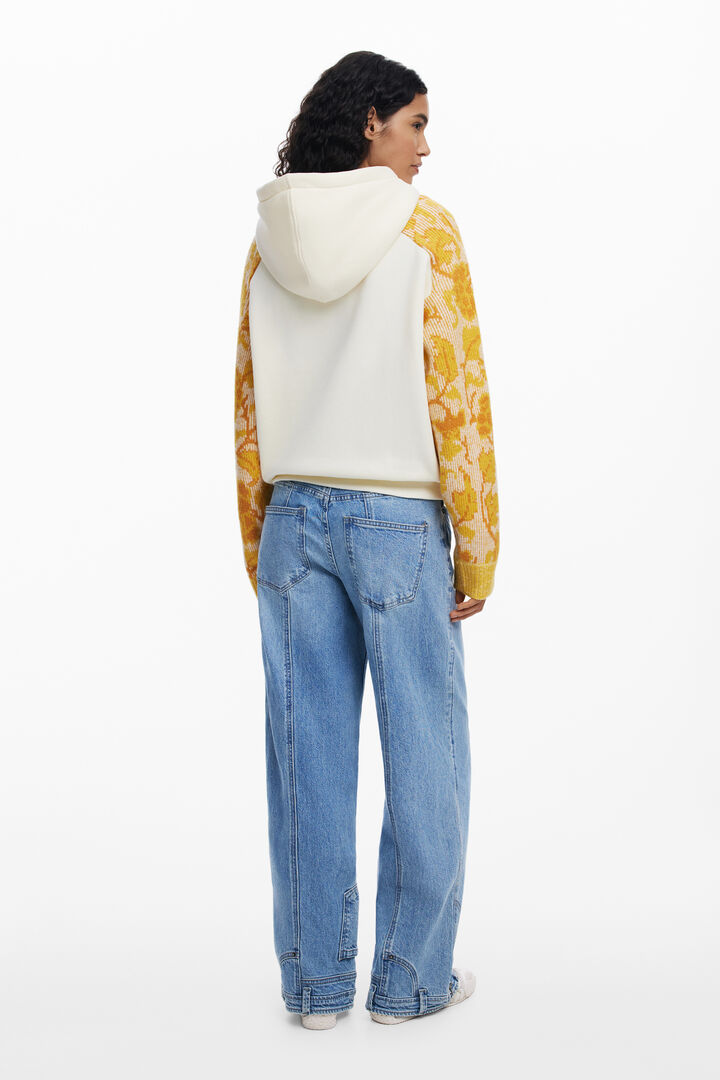 Sweat-shirt manches jacquard | Desigual
