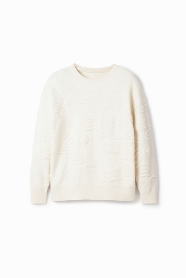 Jersey loose efecto toalla | Desigual