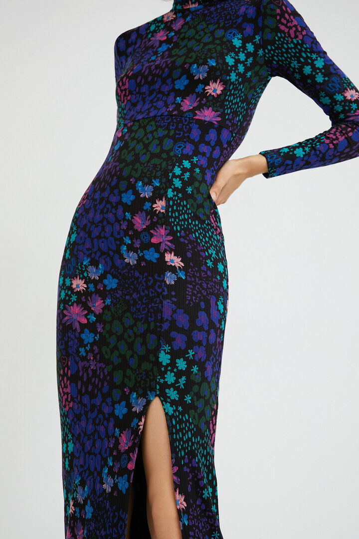 Midikleid im Slim Fit mit Blumen | Desigual