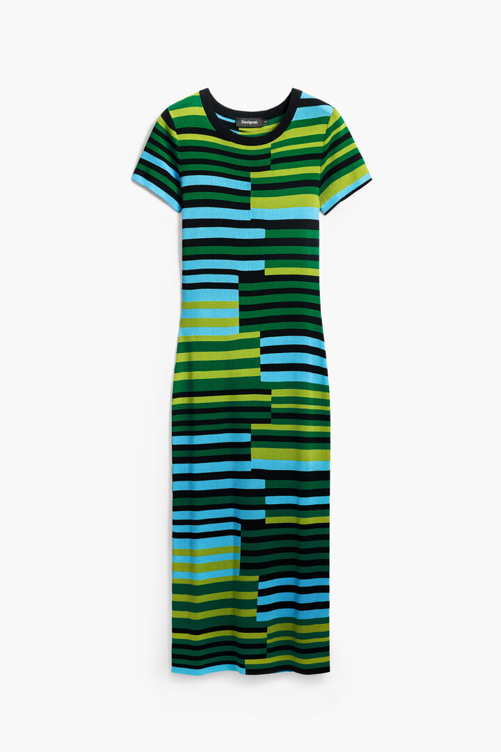 Striped long dress | Desigual