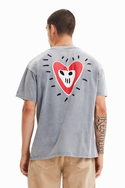 T-shirt oversize cuore