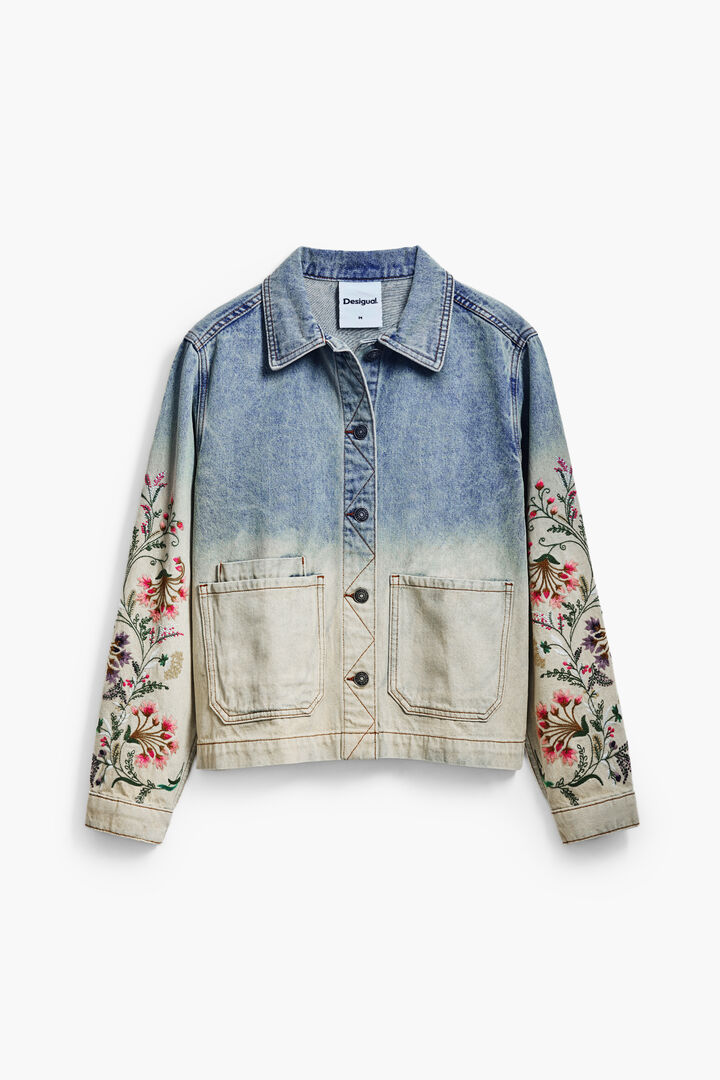 Floral denim jacket | Desigual