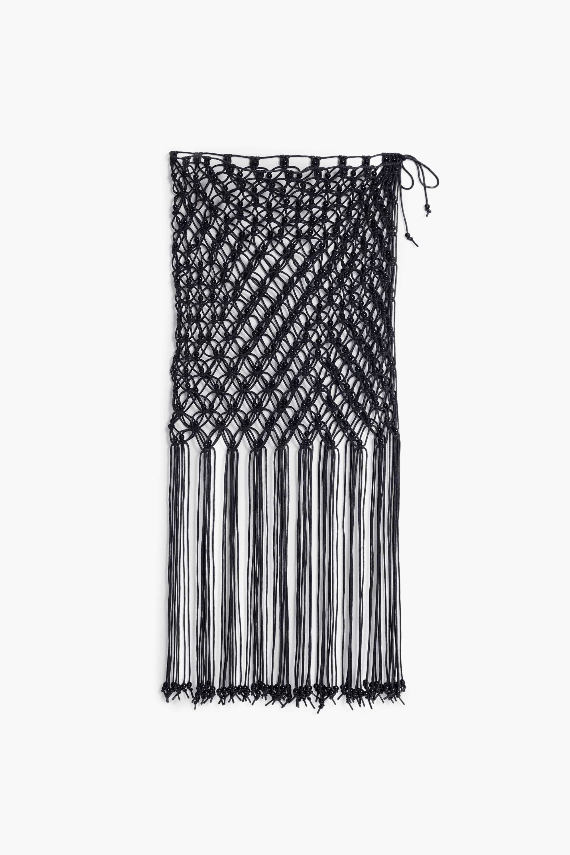 Pareo crochet, Negro, U